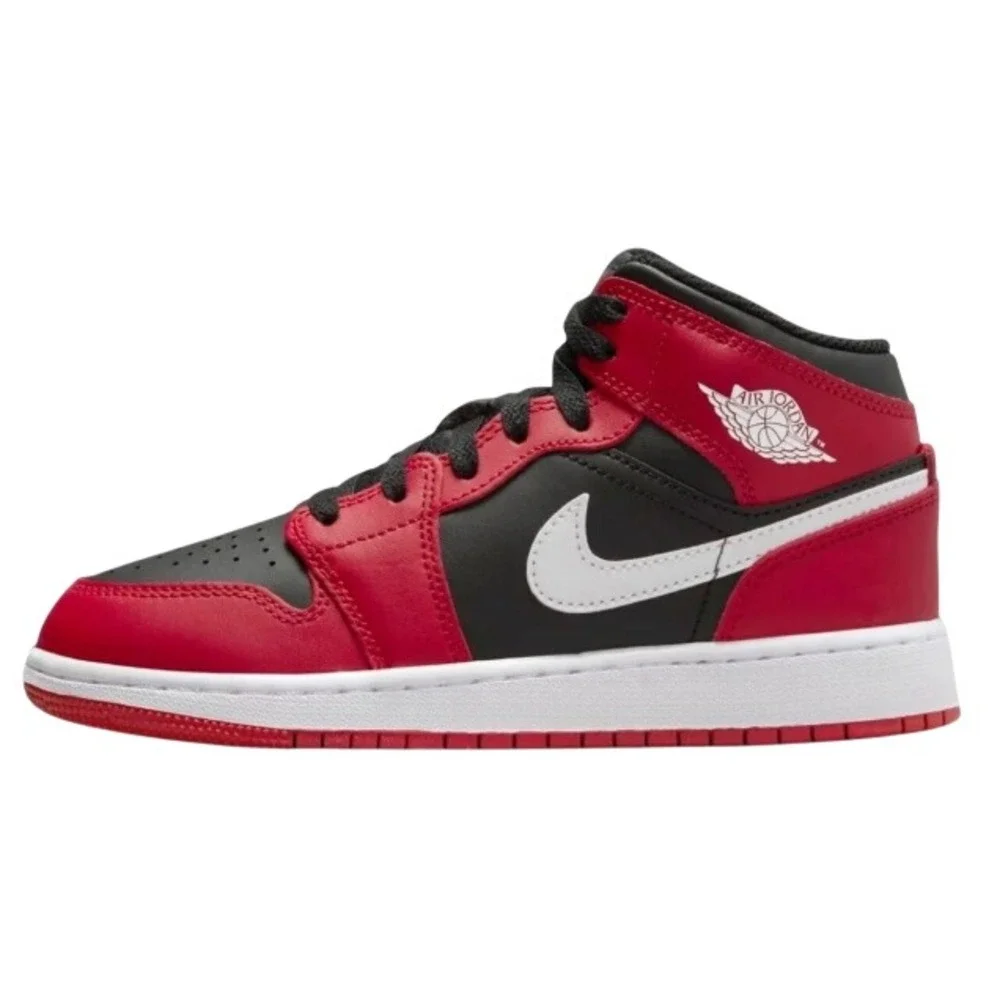 Air Jordan 1 Mid Gym Red Black White DQ8423-061 Mens Size 5.5 Basketball Shoes